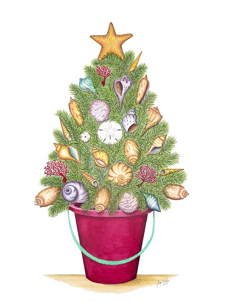 Sea Shell Christmas Tree